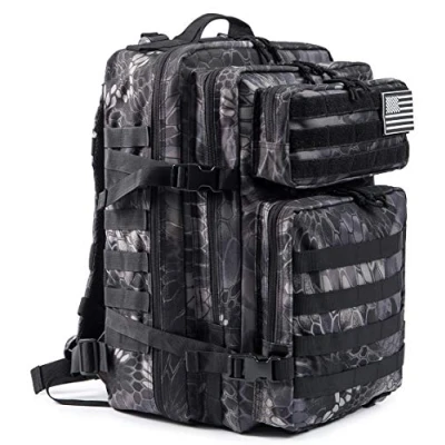 Abbildung von QT&amp;QY 45L Militärischer taktischer Rucksack Bundeswehr Rucksäcke für Männer Molle Armee Angriff Tagesrucksack 3 Tage Bug Out Go Tasche Trekking Wanderrucksack