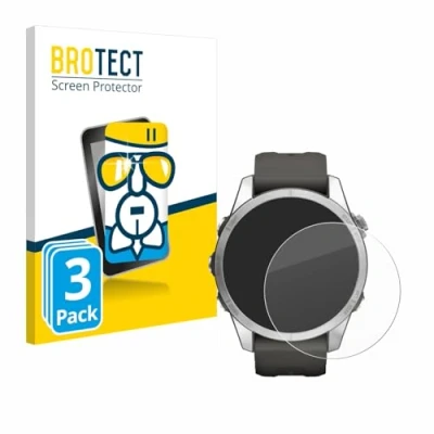 Abbildung von BROTECT Schutzglas für Garmin Fenix 7S Pro Solar (42 mm) (3 Stück) Schutzfolie Panzer Folie Glas [Extrem Kratzfest 9H, Anti Fingerprint,