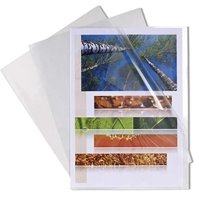 Abbildung von Exacompta 325005E 10er Pack PP Kunststoff Aktenhüllen. für DIN A3 transparent glaskalr farblos oben und seitlich offen Plastikhülle Klarsichthülle Büro die mobile Organisation