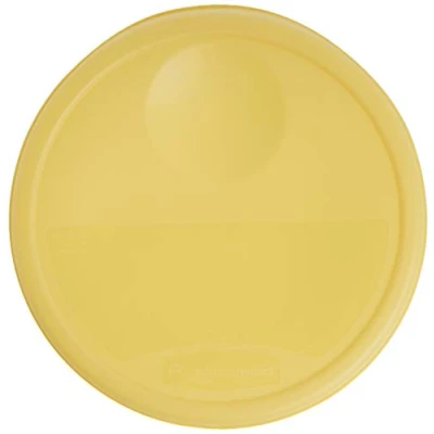 Abbildung von Rubbermaid Commercial Products Plastic Food Storage Container Lid, Round, Yellow, 11.4 L