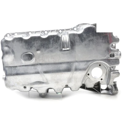 Abbildung von METZGER 7990128 Ölwanne mit Ölablassschraube Bohrung für Ölstandsensor, ohne Ölwannendichtung Aluminium Druckguss VOLKSWAGEN: GOLF 6