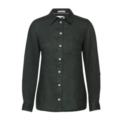 Abbildung von Cecil Bluse AUS Leinen Hemdbluse, Damen, Größe: XL, Grün