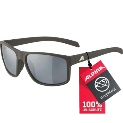Abbildung von ALPINA NACAN I Verspiegelte und Bruchsichere Sonnenbrille Mit 100% UV Schutz Für Erwachsene, coffee grey matt, One Size