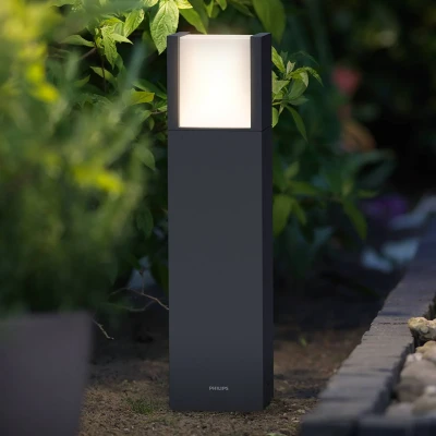 Abbildung von Arbour Sockel für Außenbereich warmweißes Licht kleine Beleuchtung Philips