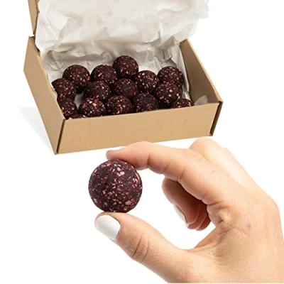 Abbildung von Vitalityballs 18x Natürliche Energy Balls &quot;Beetroot Power&quot; ohne zusätzlichem Zucker 100 % Vegan und Glutenfrei Energiekugel Power Snacks Energiebällchen mit Datteln