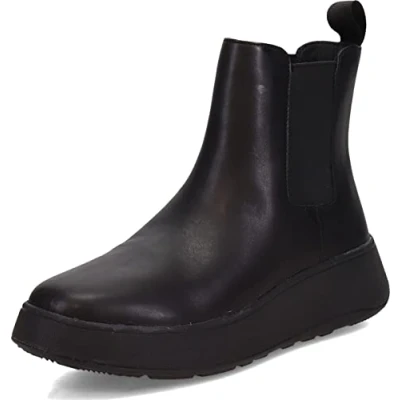 Abbildung von Fitflop Chelseaboots &quot;F MODE&quot;, Plateaustiefelette, Schlupfstiefel mit Stretcheinsatz zum Schlupfen