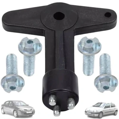Abbildung von Twowinds Radkappe Schlüssel Kompatibel mit Renault Clio Espace Kangoo Megane Opel 7700422600 Diebstahlsicherung Sicherheit