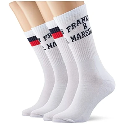 Abbildung von Franklin &amp; Marshall Herren Socke C100868 Socke, White/Blue/Red, 39 42
