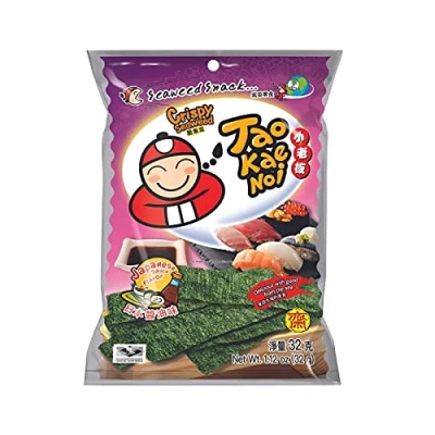 Abbildung von Tao Kae Noi Crispy Seaweed Snack Japanese Sauce, knuspriger Algensnack japanischer Art, 32 g