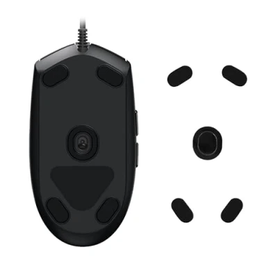 Abbildung von kwmobile Mouse Feet Sticker kompatibel mit Logitech G102 Ersatz Glider Mausfüße passgenau Maus Glides in Schwarz