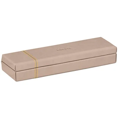 Abbildung von Rhodia 194514C Stiftetui 21x5, 5x3 cm, elegant aus Kunstleder, ideal für Stifte, Pinsel &amp; Kugelschreiber, 1 Stück, Rosenquarz