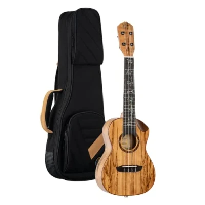 Abbildung von Ortega Guitars Konzert Ukulele elektro akustisch Elite Series inklusive Gigbag Solid Spalted Maple (RUET SMA)