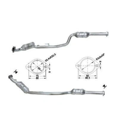Abbildung von AS 71221 Katalysator MERCEDES BENZ: E Klasse Limousine, T modell