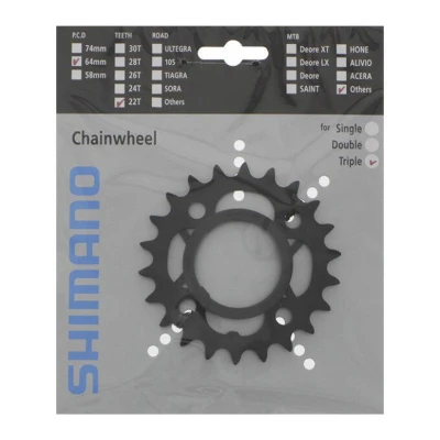 Abbildung von Kettenblatt 26z Shimano Acera FC M391 Schwarz
