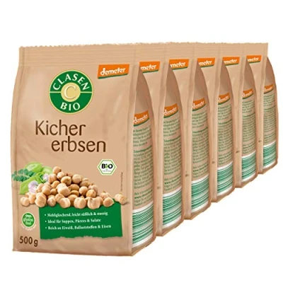 Abbildung von 6x CLASEN BIO Demeter Kichererbsen, getrocknet 500 g