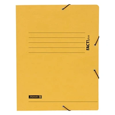 Abbildung von NEU Sammelmappe FACT!plus DIN A4, aus Karton, gelb, mit Gummizug