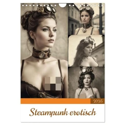 Abbildung von Steampunk erotisch (Wandkalender 2025 DIN A4 hoch), CALVENDO Monatskalender