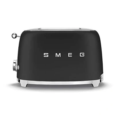 Abbildung von SMEG Toaster 2 Schlitze matt schwarz TSF01BLMEU