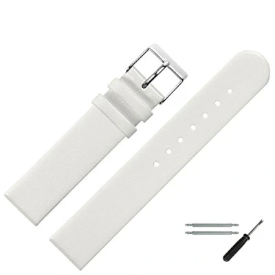 Abbildung von MARBURGER Uhrenarmband 18mm Leder, Rindsleder Uhren Band zum Wechseln Ersatz Austausch für