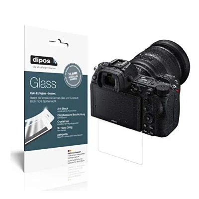 Abbildung von dipos I 2X Displayschutz klar kompatibel mit Nikon Z6 II Schutzfolie 9H Anti Shock