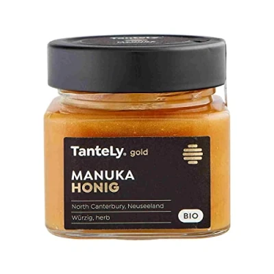Abbildung von EDLER BIO Manuka Honig Hochwertiger, intensiver aus Neuseeland MGO 333 250g Kräftig, Herbwürzig, Intensiv im Geschmack Tantley Gold Honey
