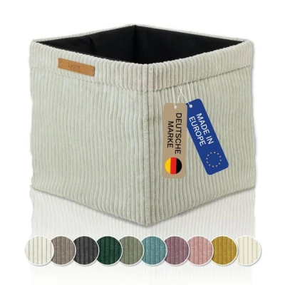 Abbildung von Lycce Regalkorb Kallax Boxen Cord 1 Stk. beige, faltbare Aufbewahrungsbox 33x33x31cm (1 St)