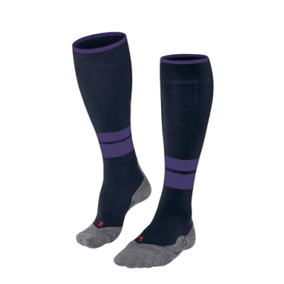 Abbildung von FALKE Damen Wandersocken TK Compression W KH Wolle Funktionsmaterial mit Kompression 1 Paar, Blau (Marine 6120) Wadenumfang W1, 35 38