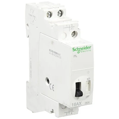 Abbildung von Schneider A9C30212 Fernschalter iTL, 2P, 2 S, 16A, Spule 24 VDC, 48 VAC 50/60Hz