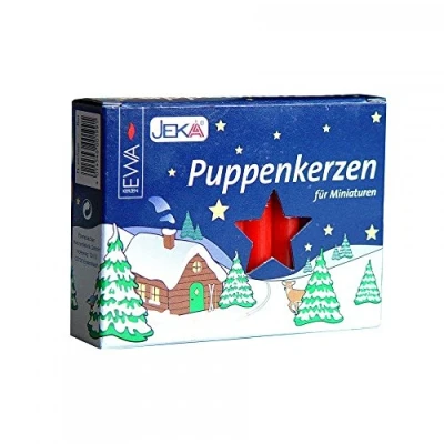 Abbildung von Unbekannt Sigro Puppen Kerzen, Wachs, rot, 0,7 x 6,5 cm