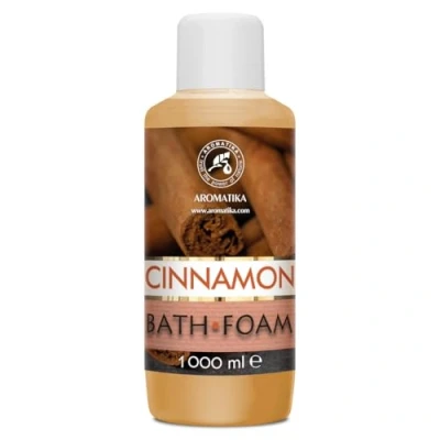 Abbildung von Badeschaum Zimt 1000 ml Natürlichem Ätherischem Zimtöl Aromatherapie Badewanne Körperpflege Entspannung SPA Baden Badezusatz Schaumbäder Aroma