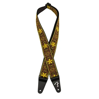 Abbildung von Fender Pasadena Woven Guitar Strap Yellow Wallflower