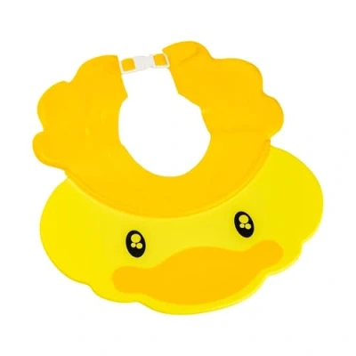 Abbildung von Verstellbarer Augen und Ohrenschutz, 1 Stück, in Gelb, weicher Shampoo Schutz für Kleinkinder Erwachsene, Duschhaube Kinder, Baby Kappe, Haarwaschhilfe Haare waschen ohne Tränen