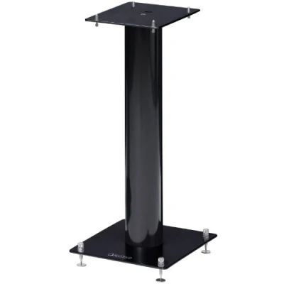 Abbildung von NorStone Lautsprecherständer Stylum 1 schwarz satin 50cm (Paar) Lautsprecherständer, (belastbar bis 50kg, pulverbeschichtet, Höhe 50cm)
