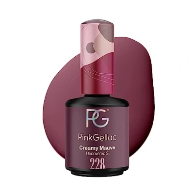 Abbildung von Pink Gellac UV Gel Nagellack 228 Creamy Mauve 15 ml Shellac Einfache Anwendung Lack Nagel für 14 Tage schöne Nägel Made in Holland