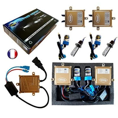 Abbildung von VEGA H3 HID Xenon Kit 6000 K 55 W Slim DSP AC Leuchtmittel mit Metallsockel