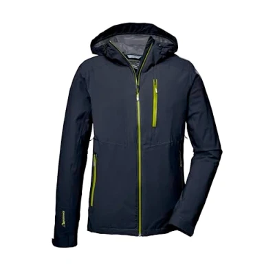 Abbildung von killtec Herren Funktionsjacke ist wasserdicht/Outdoorjacke mit Kapuze KOS 25 MN JCKT, dunkelnavy, XL, 41314 000