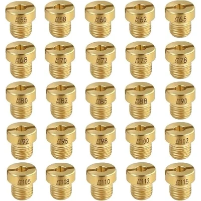 Abbildung von Hauptdüse, 55‑115 M5, 25 teiliges Hauptdüsen Vergaser Kit Ersatz für Dellorto PHBG
