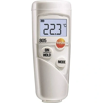 Abbildung von testo 805 0563 8051 Infrarot Thermometer mit Schutzhülle zur berührungslosen Messung von Oberflächentemperaturen