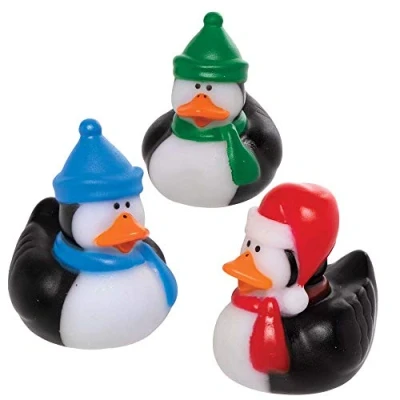 Abbildung von Baker Ross AX449 Pinguin Gummienten, 6 Stück, Spielzeug für Kinder, ideal Nikolausstiefel oder Partytütenfüller Kinder