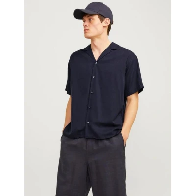 Abbildung von Jack &amp; Jones Jprccaaron Resort Hemd, Herren, Größe: Medium, Night sky