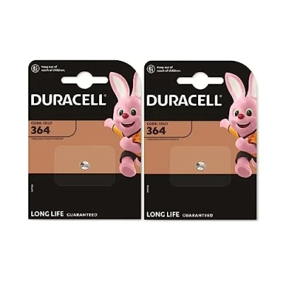 Abbildung von 2 x Duracell 364 (2 Blister à 1 Batterie) Batterien (SR621/V364/SR60/SR621W)