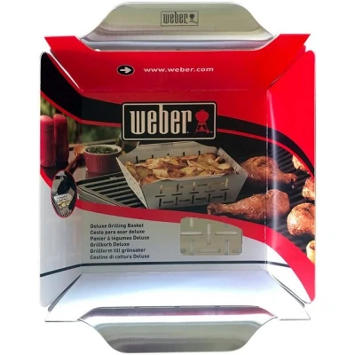 Abbildung von Weber Grillschale Grillkorb Deluxe, Edelstahl