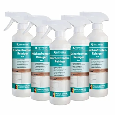 Abbildung von HOTREGA Küchenfronten Reiniger matt 500 ml, Küchenreiniger, Entfetter, streifenfrei (5x 500ml)