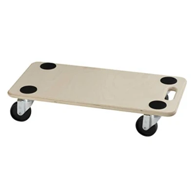 Abbildung von Dörner + Helmer Transportroller Stabil, 590mm x 290mm 120mm, 200kg Tragkraft, Kunststoffräder, für Kisten und Möbel