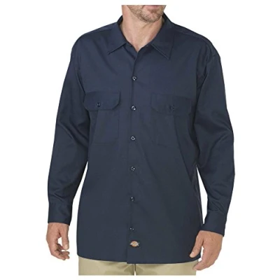 Abbildung von Dickies Herren Big Tall Langarm Arbeitsshirt, Dunkles Marineblau, XL