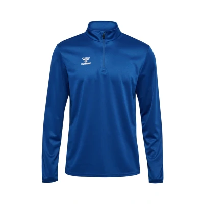 Abbildung von Hummel Essential HALF ZIP Langarmshirt, Herren, Größe: XXL, True blue