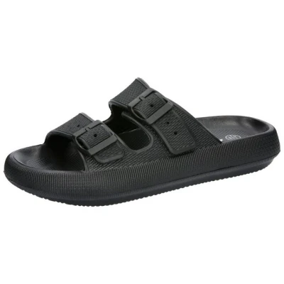Abbildung von Lico Unisex Hawaii Badesandalen, Schwarz Velcro, 40 EU