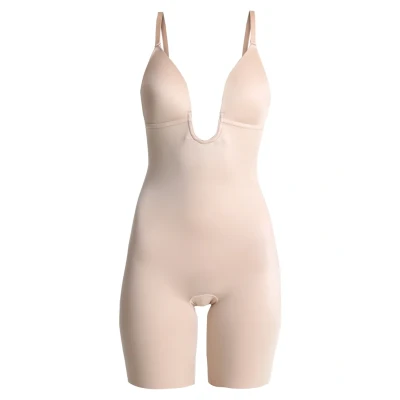 Abbildung von Spanx SUIT YOUR Fancy Plunge LOW BACK MID TIGH Body, Damen, Größe: Small, Champagne beige
