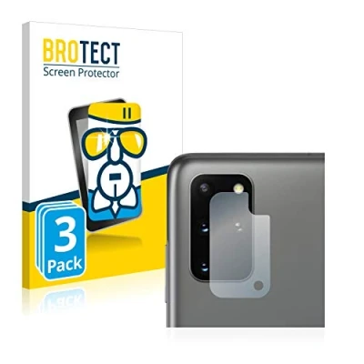 Abbildung von BROTECT Schutzglas für Samsung Galaxy S20 Plus / 5G (Kamera) (3 Stück) Schutzfolie Panzer Folie Glas [Extrem Kratzfest 9H, Anti Fingerprint,