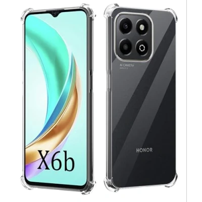 Abbildung von GIOPUEY Clear Hülle Kompatibel mit Honor X6b, Ultra Dünn TPU Case, Luftpolsterschutz, [Nicht Leicht zu Vergilben] Stoßfest Transparent